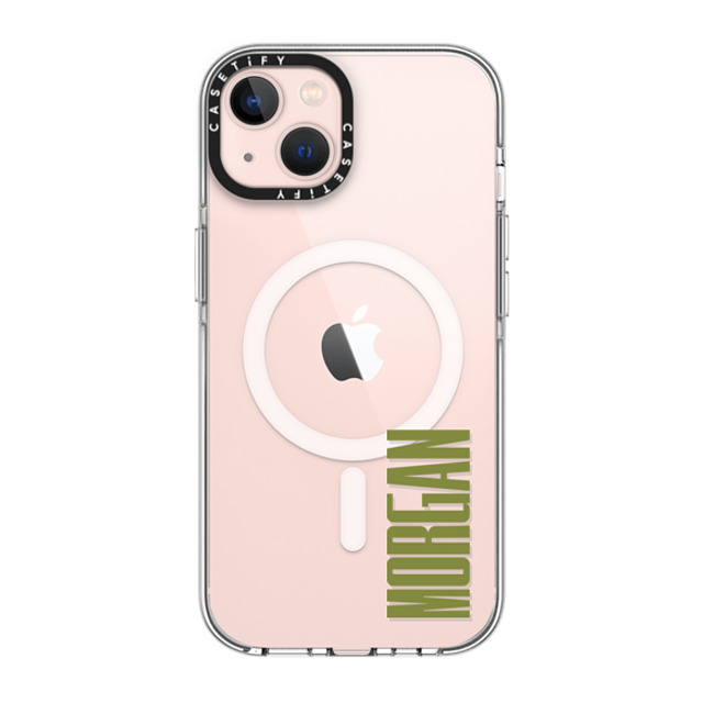 CASETiFY iPhone 13 ケース クリア クリア ケース MagSafe対応 Custom Case - Morgan