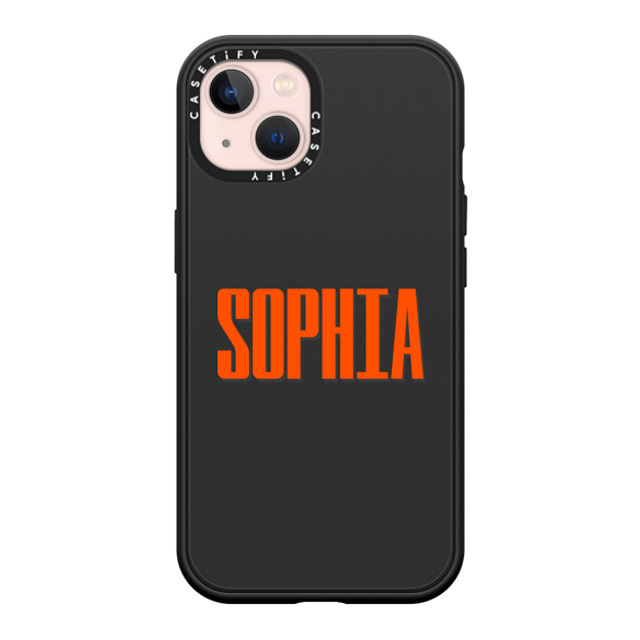 CASETiFY iPhone 13 ケース マットブラック インパクトケース MagSafe対応 Custom Case - Sophia