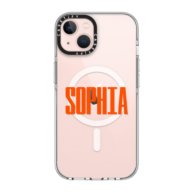 CASETiFY iPhone 13 ケース クリア クリア ケース MagSafe対応 Custom Case - Sophia