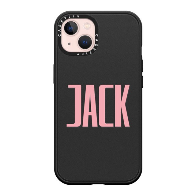 CASETiFY iPhone 13 ケース マットブラック インパクトケース MagSafe対応 Custom Case - Jack