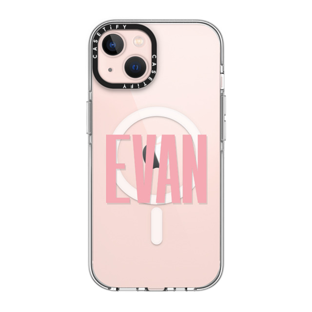 CASETiFY iPhone 13 ケース クリア クリア ケース MagSafe対応 Custom Case - Evan