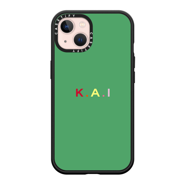 CASETiFY iPhone 13 ケース マットブラック インパクトケース MagSafe対応 Custom Case - k. a.i