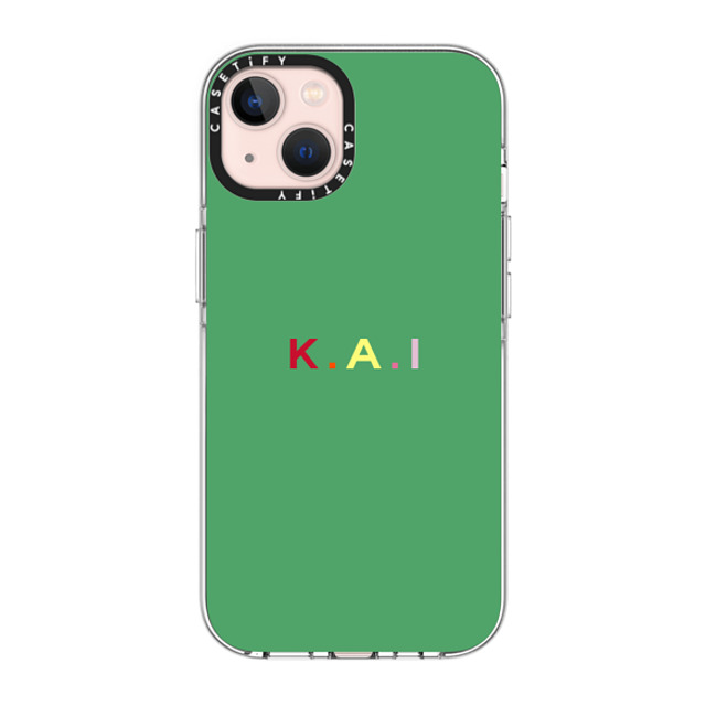 CASETiFY iPhone 13 ケース クリア クリア ケース MagSafe対応 Custom Case - k. a.i