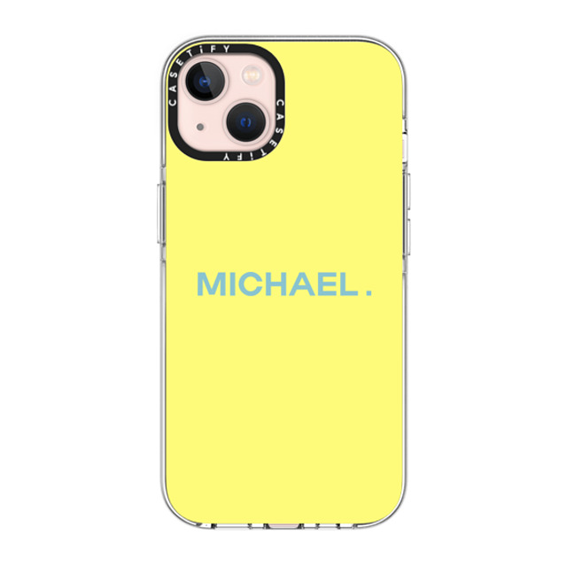 CASETiFY iPhone 13 ケース クリア クリア ケース MagSafe対応 Custom Case - Michael.