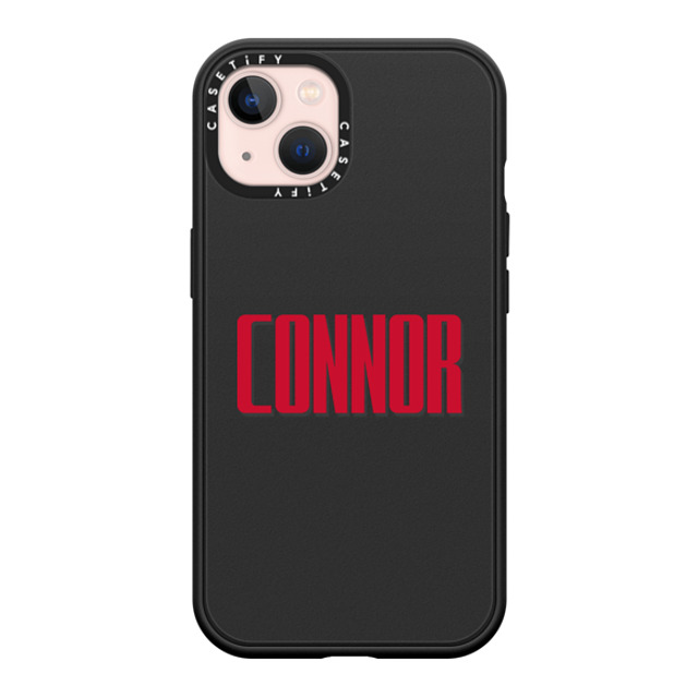 CASETiFY iPhone 13 ケース マットブラック インパクトケース MagSafe対応 Custom Case - Connor