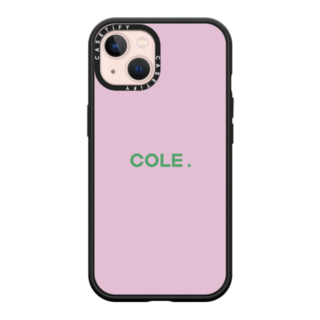 CASETiFY iPhone 13 ケース マットブラック インパクトケース MagSafe対応 Custom Case - Cole.