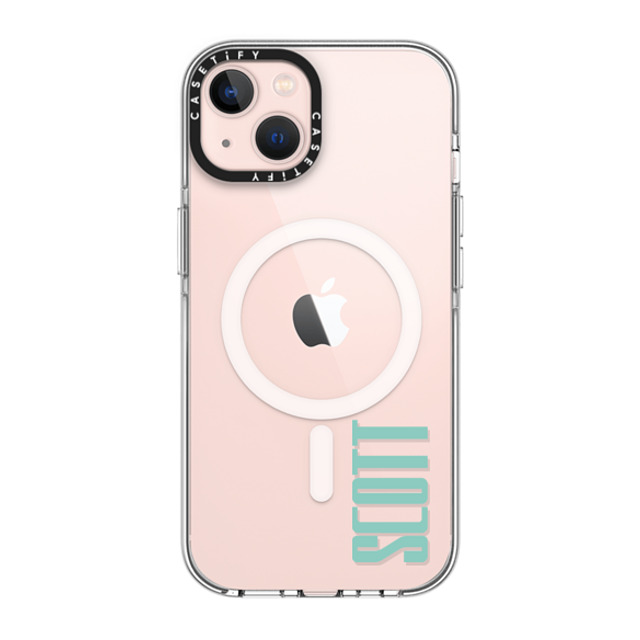 CASETiFY iPhone 13 ケース クリア クリア ケース MagSafe対応 Custom Case - Scott