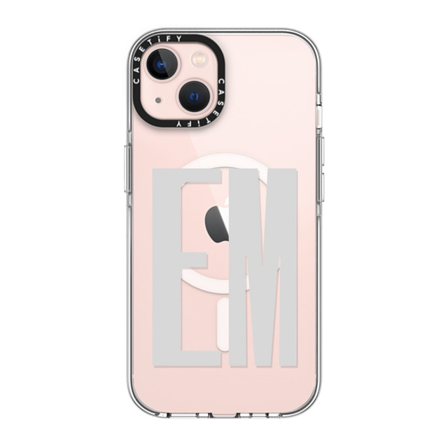 CASETiFY iPhone 13 ケース クリア クリア ケース MagSafe対応 Custom Case - em