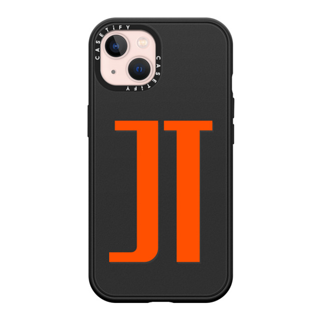 CASETiFY iPhone 13 ケース マットブラック インパクトケース MagSafe対応 Custom Case - jt