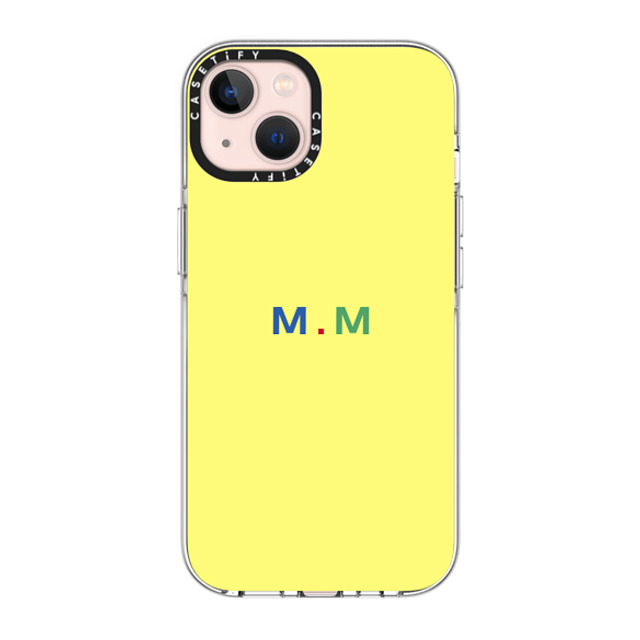 CASETiFY iPhone 13 ケース クリア クリア ケース MagSafe対応 Custom Case - m. m