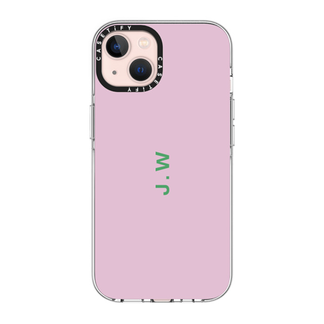 CASETiFY iPhone 13 ケース クリア クリア ケース MagSafe対応 Custom Case - j. w