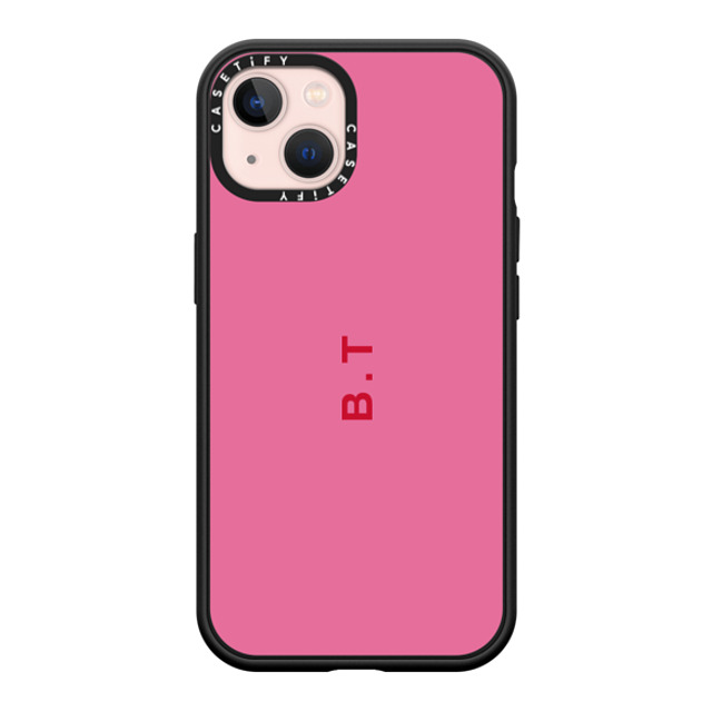 CASETiFY iPhone 13 ケース マットブラック インパクトケース MagSafe対応 Custom Case - b. t