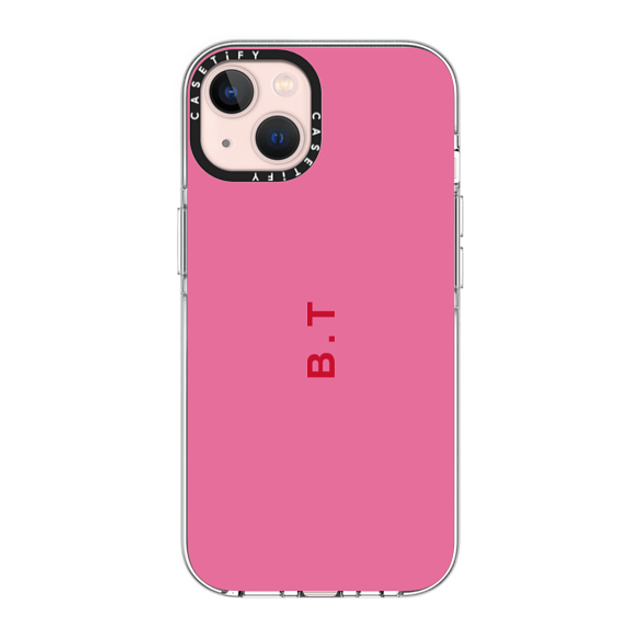 CASETiFY iPhone 13 ケース クリア クリア ケース MagSafe対応 Custom Case - b. t