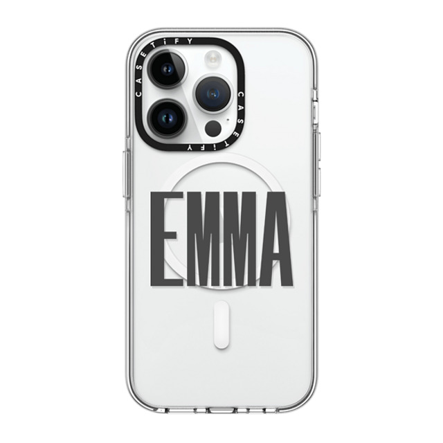 CASETiFY iPhone 14 Pro ケース クリア クリア ケース MagSafe対応 Custom Case - Emma