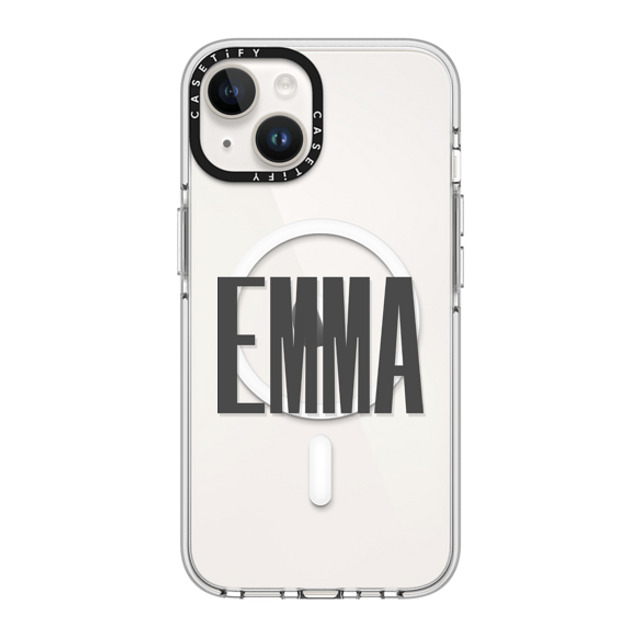 CASETiFY iPhone 14 ケース クリア クリア ケース MagSafe対応 Custom Case - Emma