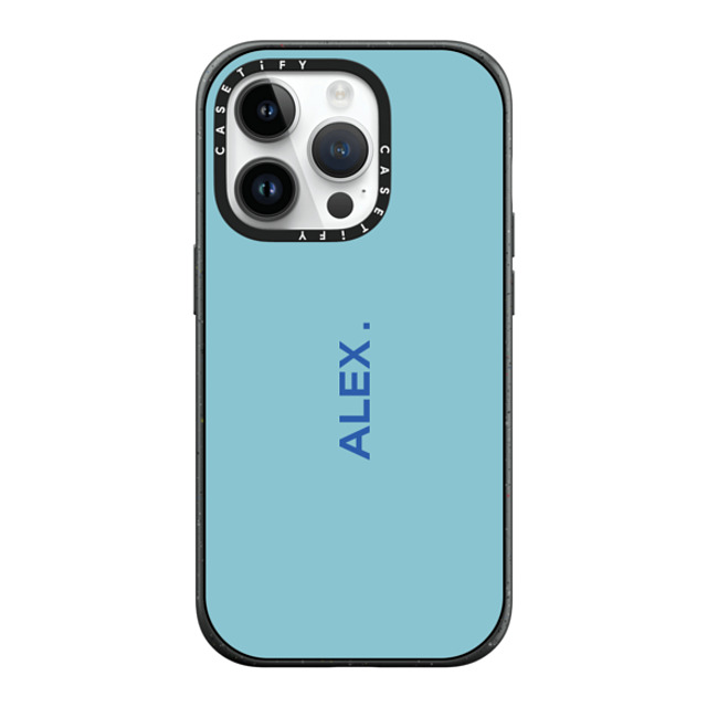 CASETiFY iPhone 14 Pro ケース マットブラック インパクトケース MagSafe対応 Custom Case - Alex.