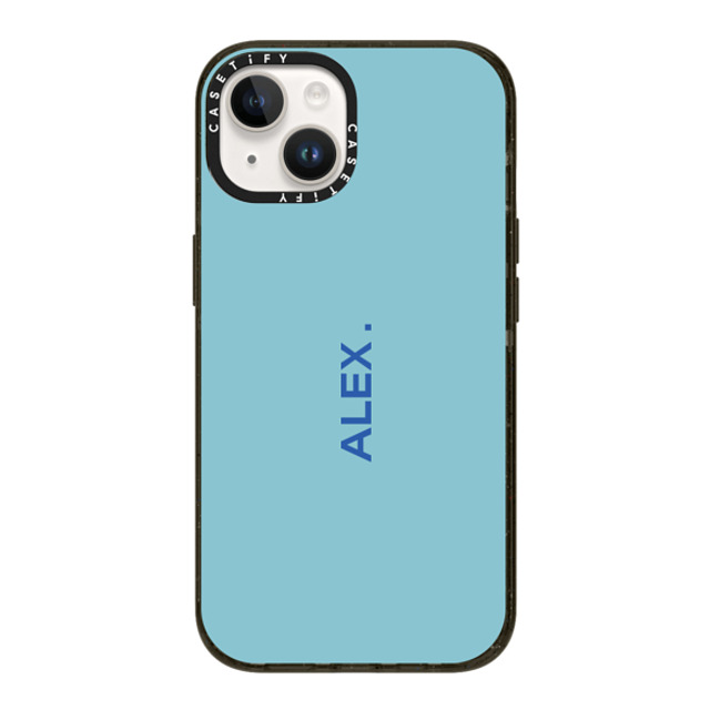 CASETiFY iPhone 14 ケース ブラック インパクトケース Custom Case - Alex.