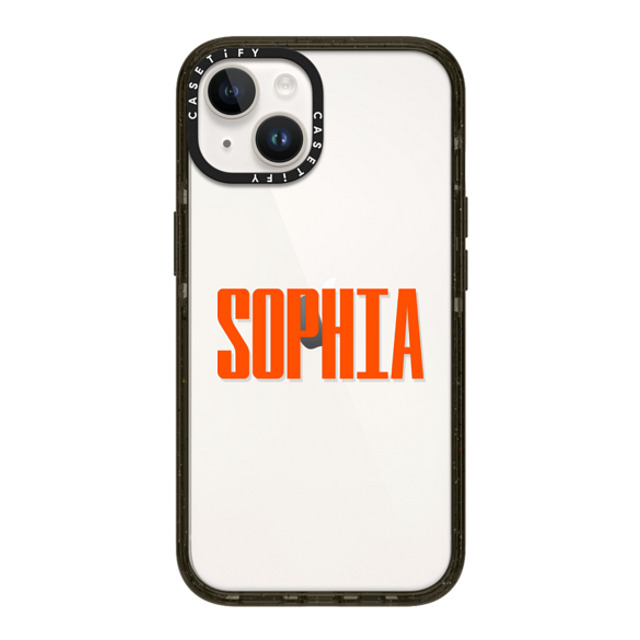 CASETiFY iPhone 14 ケース ブラック インパクトケース Custom Case - Sophia