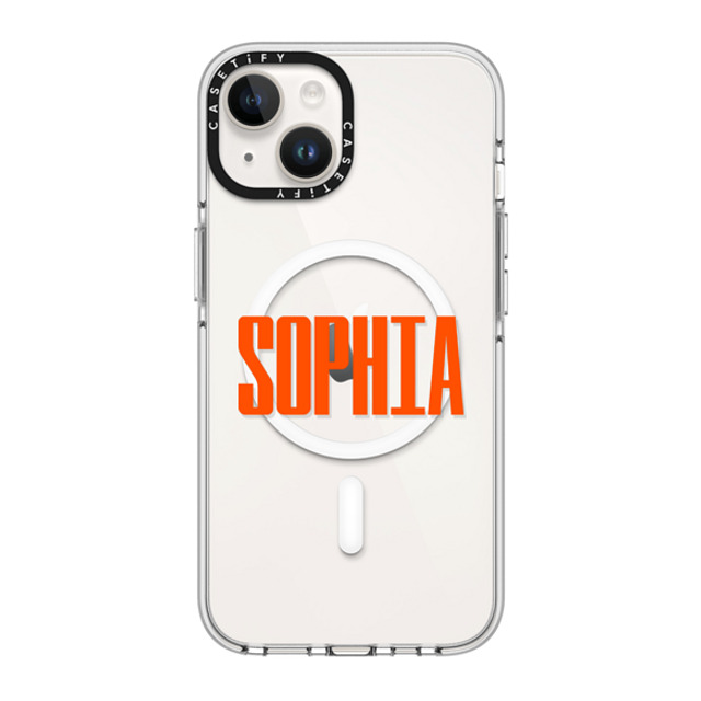 CASETiFY iPhone 14 ケース クリア クリア ケース MagSafe対応 Custom Case - Sophia