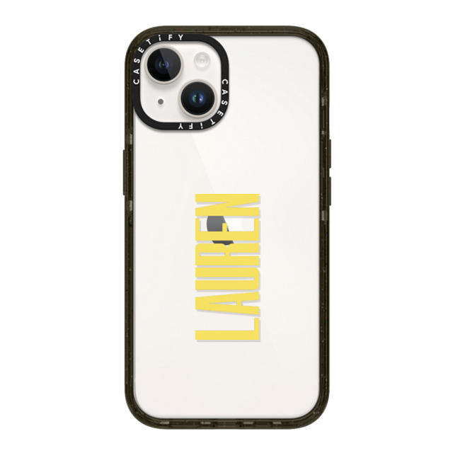 CASETiFY iPhone 14 ケース ブラック インパクトケース Custom Case - Lauren