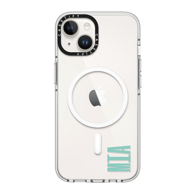 CASETiFY iPhone 14 ケース クリア クリア ケース MagSafe対応 Custom Case - Mia