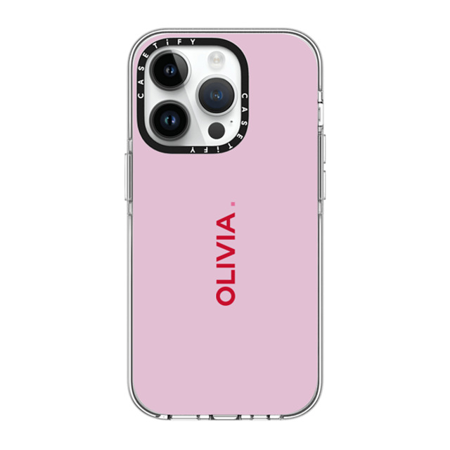 CASETiFY iPhone 14 Pro ケース クリア クリア ケース MagSafe対応 Custom Case - Olivia.