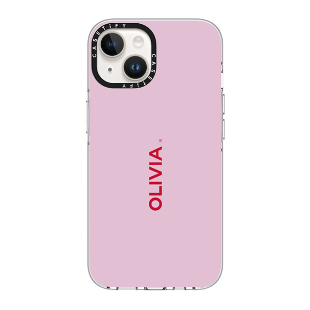 CASETiFY iPhone 14 ケース クリア クリア ケース MagSafe対応 Custom Case - Olivia.