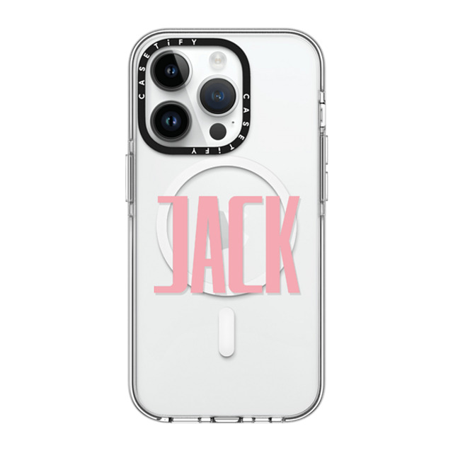 CASETiFY iPhone 14 Pro ケース クリア クリア ケース MagSafe対応 Custom Case - Jack