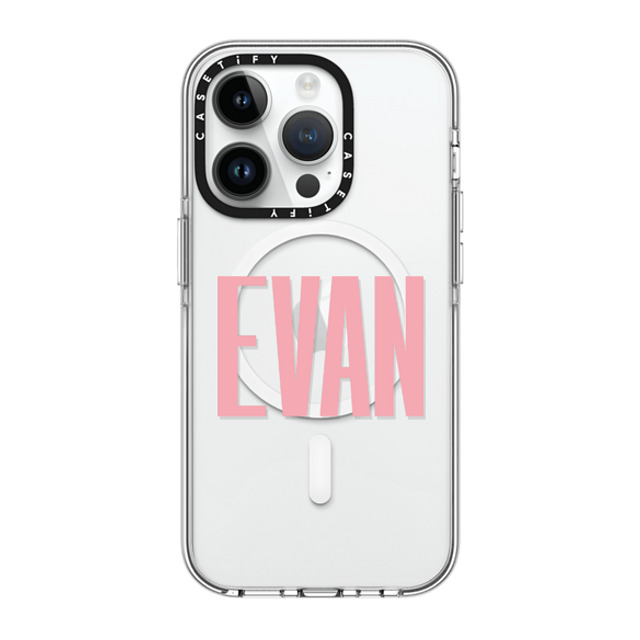 CASETiFY iPhone 14 Pro ケース クリア クリア ケース MagSafe対応 Custom Case - Evan