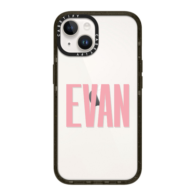 CASETiFY iPhone 14 ケース ブラック インパクトケース Custom Case - Evan