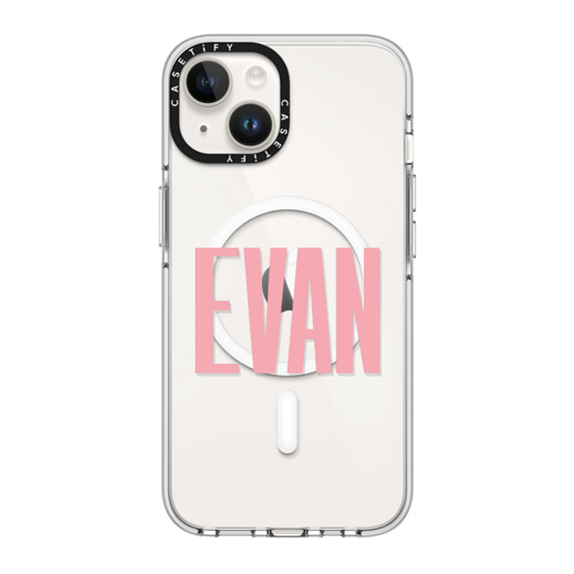 CASETiFY iPhone 14 ケース クリア クリア ケース MagSafe対応 Custom Case - Evan