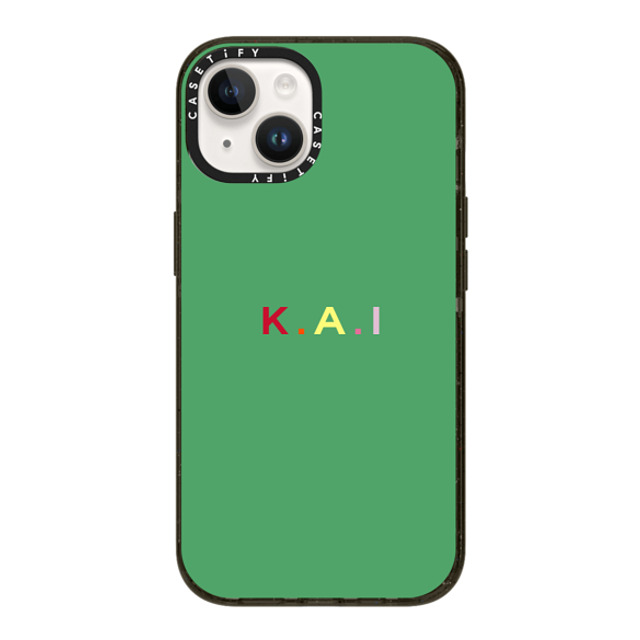 CASETiFY iPhone 14 ケース ブラック インパクトケース Custom Case - k. a.i