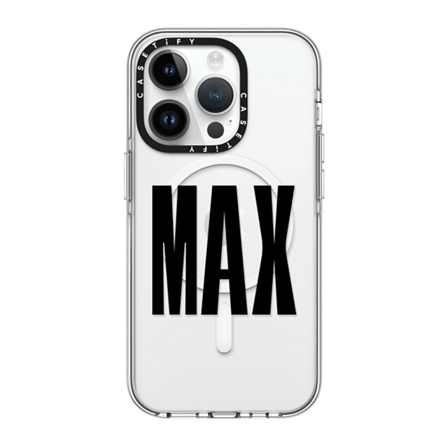 CASETiFY iPhone 14 Pro ケース クリア クリア ケース MagSafe対応 Custom Case - Max