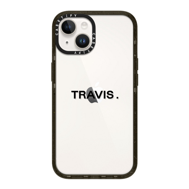 CASETiFY iPhone 14 ケース ブラック インパクトケース Custom Case - Travis.