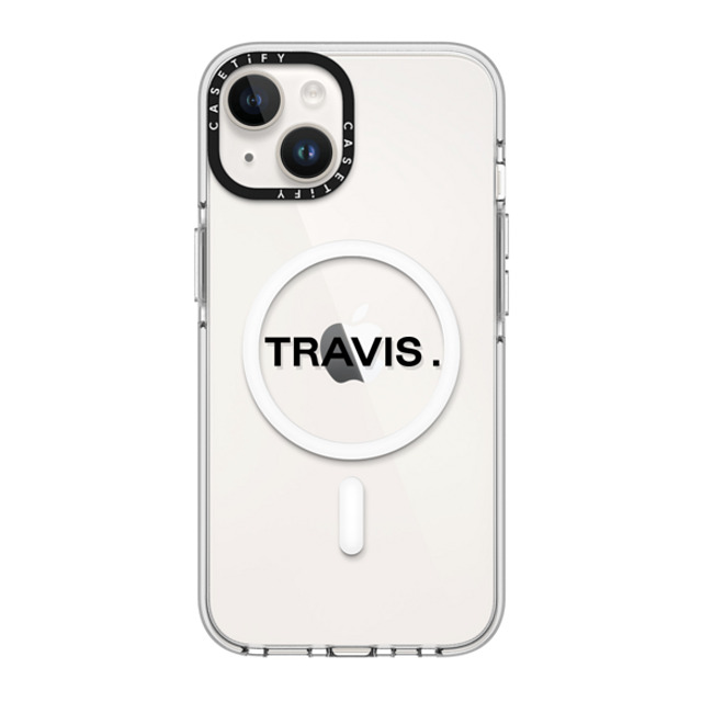 CASETiFY iPhone 14 ケース クリア クリア ケース MagSafe対応 Custom Case - Travis.