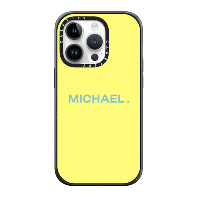 CASETiFY iPhone 14 Pro ケース マットブラック インパクトケース MagSafe対応 Custom Case - Michael.