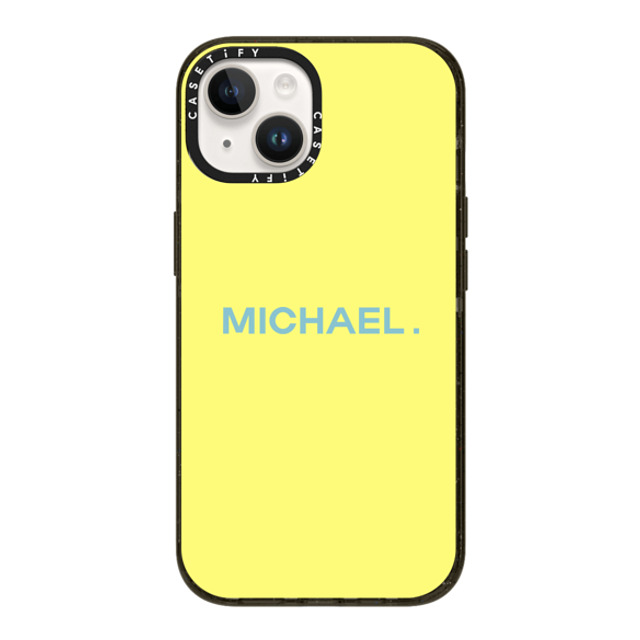 CASETiFY iPhone 14 ケース ブラック インパクトケース Custom Case - Michael.