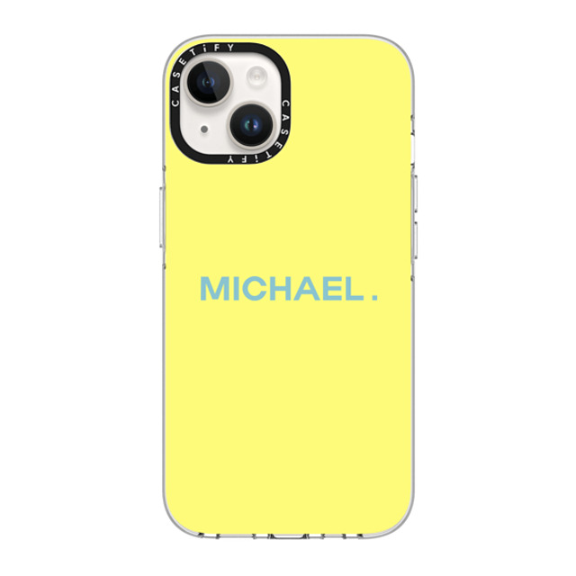 CASETiFY iPhone 14 ケース クリア クリア ケース MagSafe対応 Custom Case - Michael.