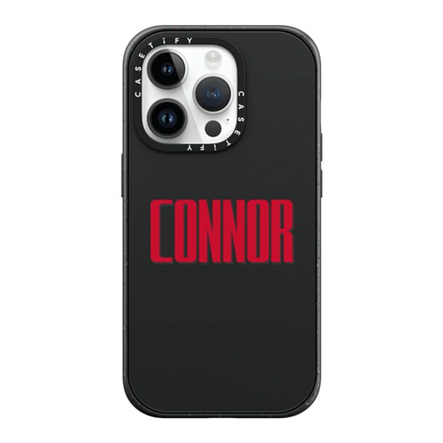 CASETiFY iPhone 14 Pro ケース マットブラック インパクトケース MagSafe対応 Custom Case - Connor