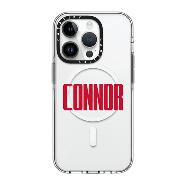 CASETiFY iPhone 14 Pro ケース クリア クリア ケース MagSafe対応 Custom Case - Connor