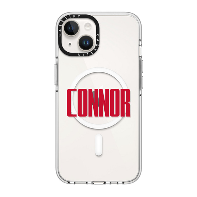 CASETiFY iPhone 14 ケース クリア クリア ケース MagSafe対応 Custom Case - Connor