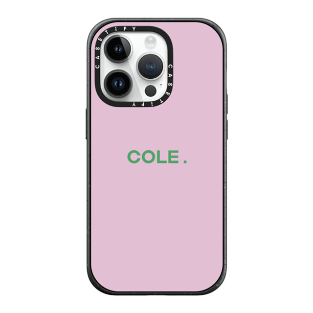 CASETiFY iPhone 14 Pro ケース マットブラック インパクトケース MagSafe対応 Custom Case - Cole.