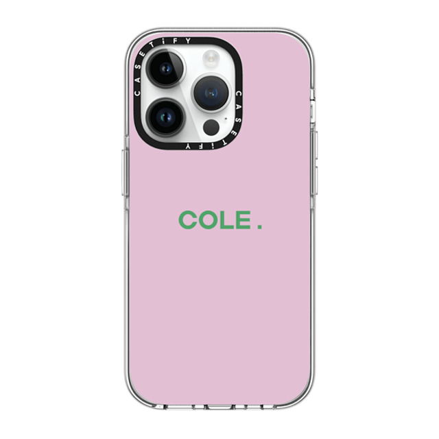 CASETiFY iPhone 14 Pro ケース クリア クリア ケース MagSafe対応 Custom Case - Cole.