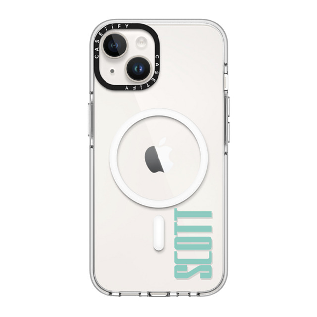 CASETiFY iPhone 14 ケース クリア クリア ケース MagSafe対応 Custom Case - Scott