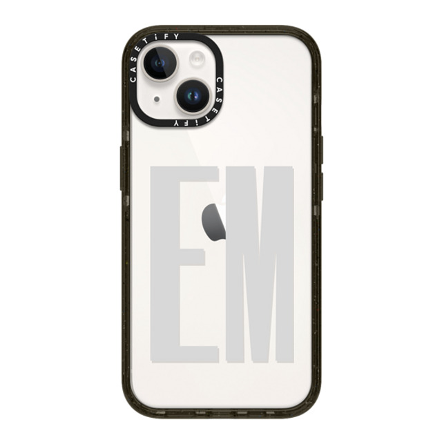 CASETiFY iPhone 14 ケース ブラック インパクトケース Custom Case - em