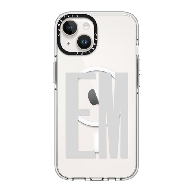 CASETiFY iPhone 14 ケース クリア クリア ケース MagSafe対応 Custom Case - em