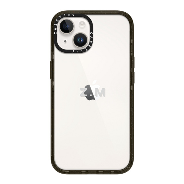 CASETiFY iPhone 14 ケース ブラック インパクトケース Custom Case - z. m