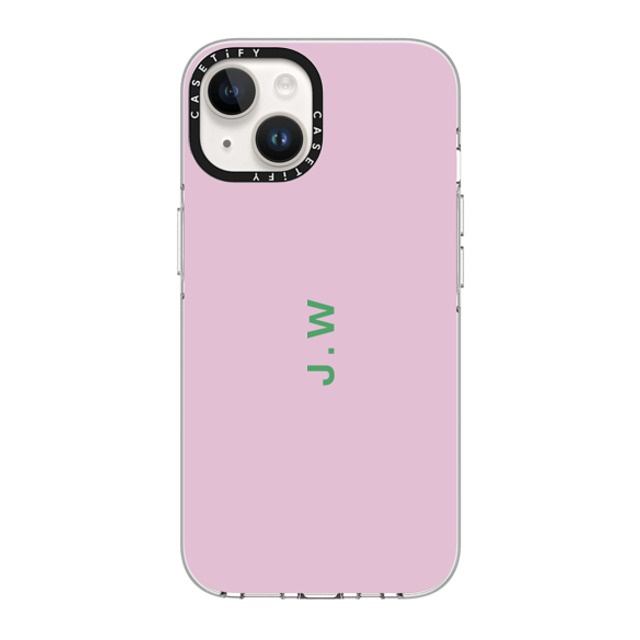 CASETiFY iPhone 14 ケース クリア クリア ケース MagSafe対応 Custom Case - j. w