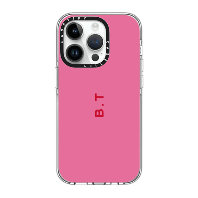 CASETiFY iPhone 14 Pro ケース クリア クリア ケース MagSafe対応 Custom Case - b. t