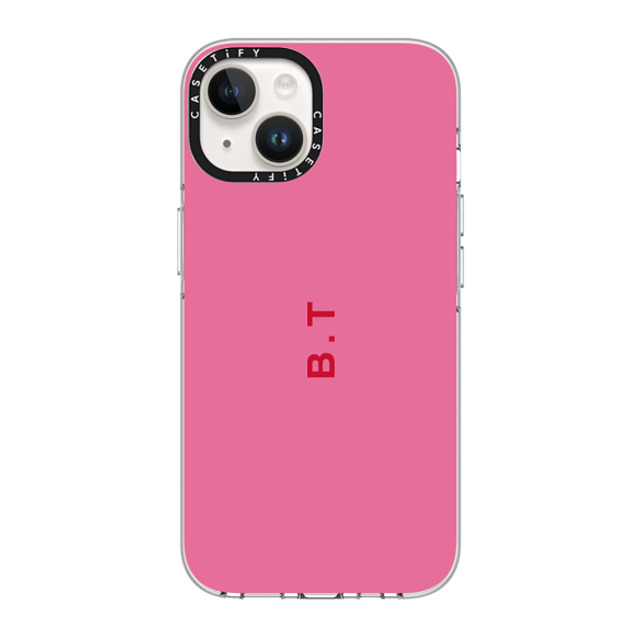 CASETiFY iPhone 14 ケース クリア クリア ケース MagSafe対応 Custom Case - b. t